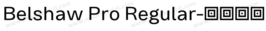 Belshaw Pro Regular字体转换